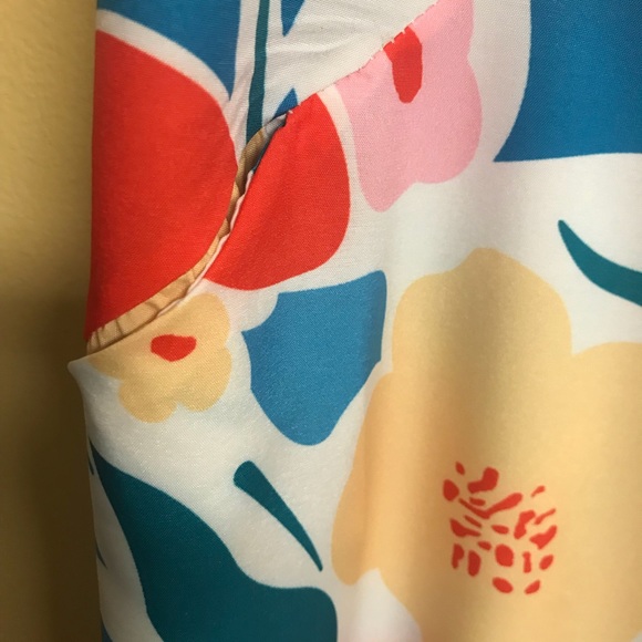 Women sleeveless boho floral spaghetti strap dress - Picture 7 of 8